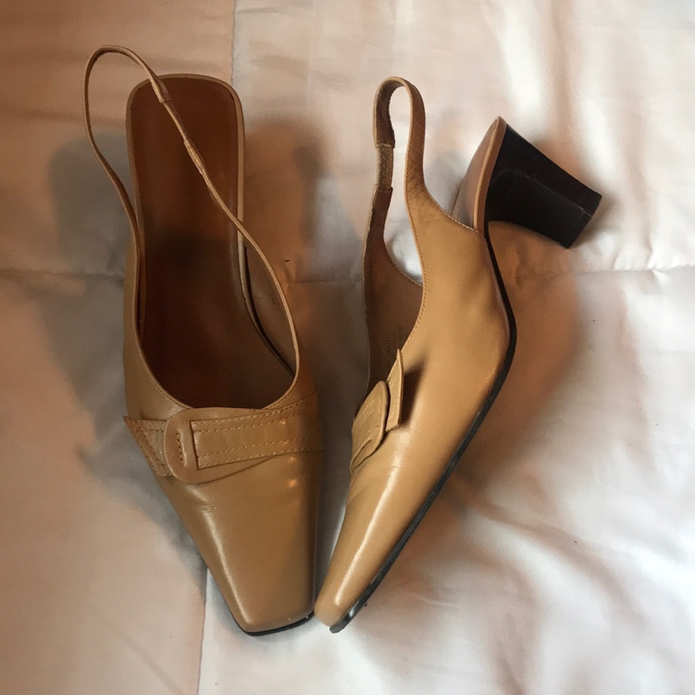 Tan shoes